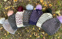 Speckled Hats, removable pompom