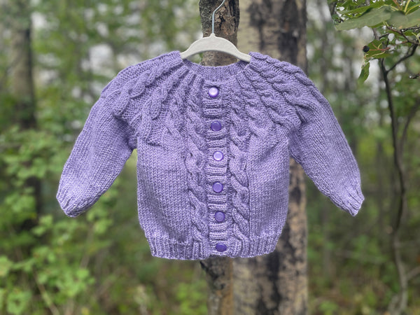 Cabled Cardigan, 12 months