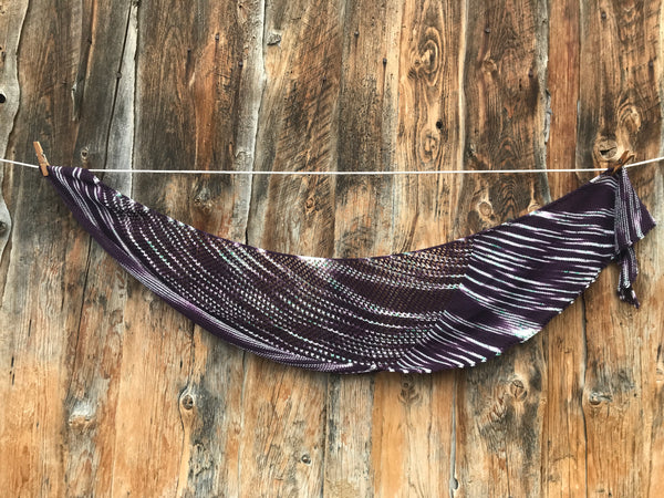 Striped Aubergine Scarf