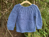 Textured Cardigan with Sunburst Yoke, 12-18 months