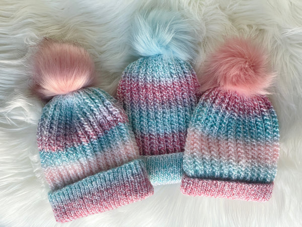 Mermaid Toques, baby - child sizes