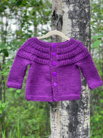 Purple Cardigan, 12-18 months