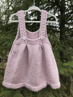 Cabled Pinafore, 12 month