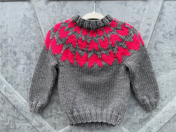 Gray Arrowed Pullover, 12 month