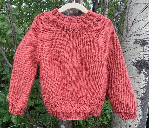 Dusty Rose Pullover, size 2-3
