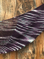 Striped Aubergine Scarf