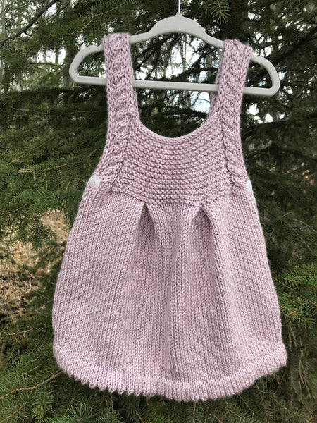 Cabled Pinafore, 12 month