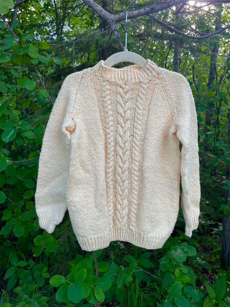 Cotton Cabled Pullover, size 3