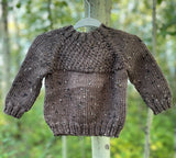 Seed Stitch Yoke Pullover, 3-6 months
