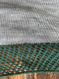 Silver and Green Triangular Shawl