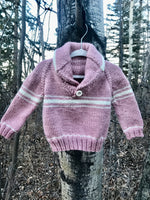 Pink & Cream Pullover, 6-12 month