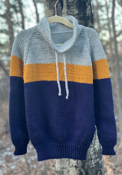 Colourblock Pullover, size 4-5