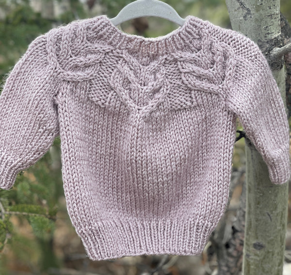 Dusty Pink Pullover, 6-12 months