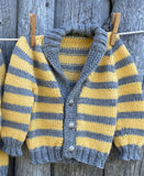 Striped Grandpa Cardigans, multiple sizes