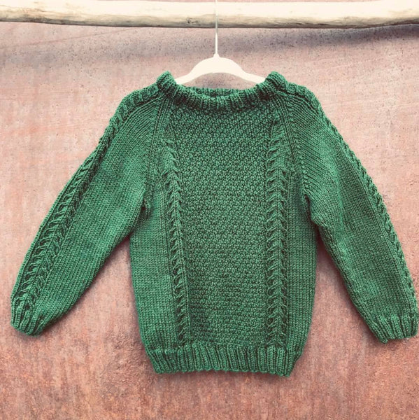 Green Textured Pullover