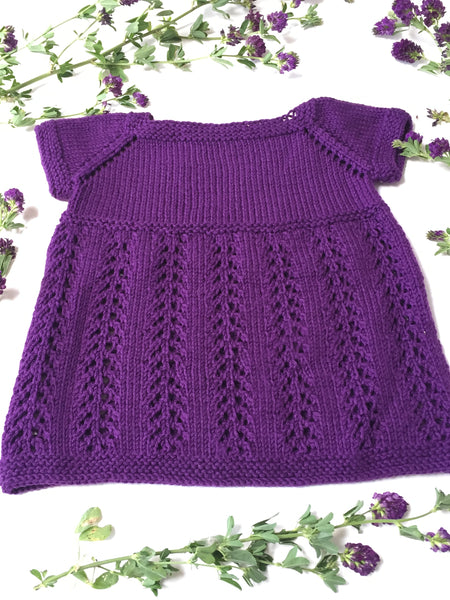 Farm Girl Purple Tunic, 12-18 months