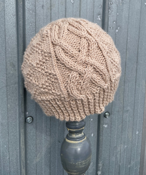 Mushroom Cabled Beanie, adult