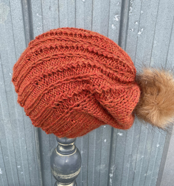 Rust Chain Toque, adult