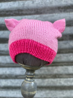 Pink Kitty Hat, youth - S adult