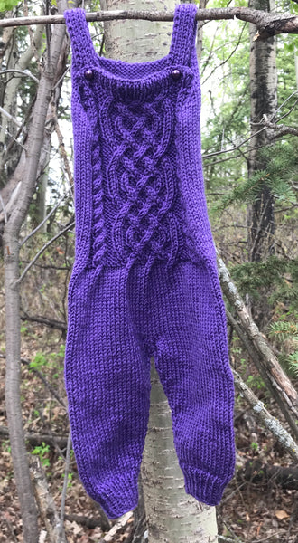 Celtic Cable Overalls, 3-6 month