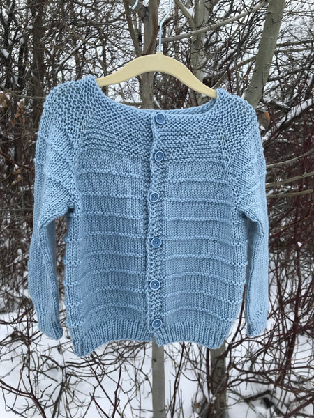 Baby Blue Cardigan, size 2