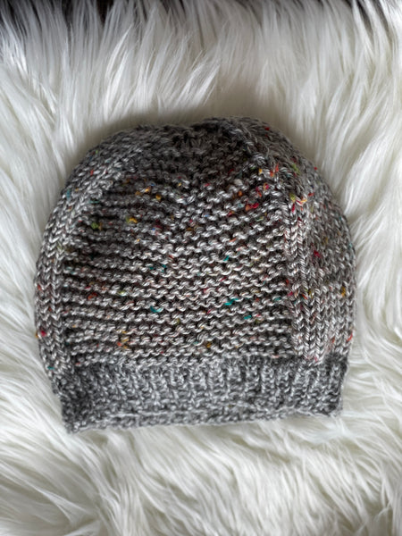 Gray Tweed Beanie, child