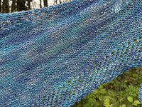 Bright Blue Shawlette