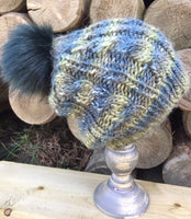 Cabled Alpaca Hats, adult