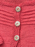 Coral Cardigan, 3-6 months