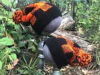 Orange Plaid Hunting Cap, adult