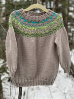 Speckled Yoke Pullover, size 4-5