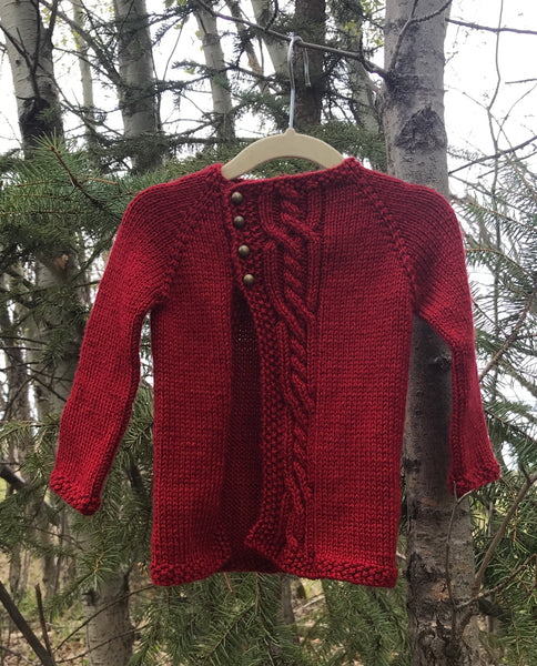 Asymmetrical Rope Cardigan, 12-18 month