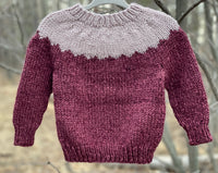 Pink Peaks Pullover, 6-12 months