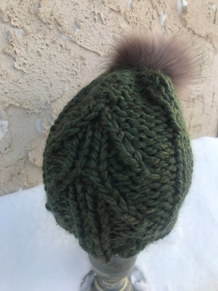 Tree Cable Beanie, youth/adult