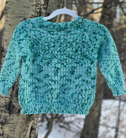 Teal Speckled Pullover, size 2