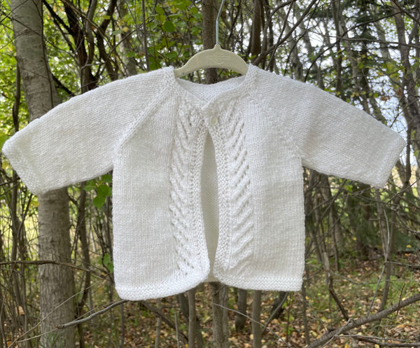 White Cardigan, 0-3 months