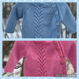 Cabled Cardigan, 0-3 months